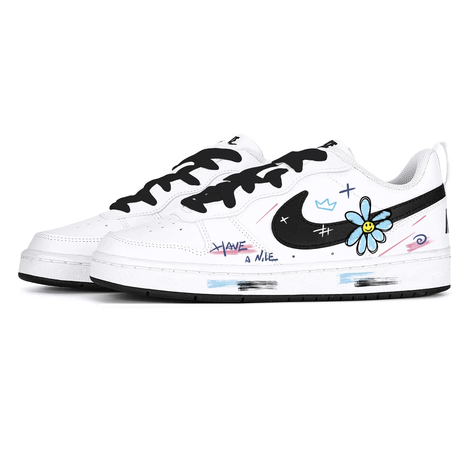 Детские кроссовки для скейтбординга Court Borough, Nike, Black — фото 4