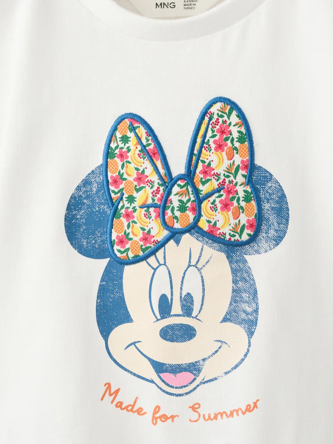Детская футболка Mango Kids MCARA, белый — фото 4