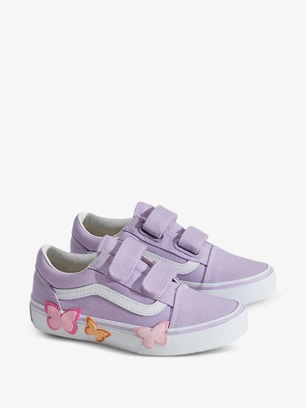 Кроссовки Old Skool V с аппликацией Vans Kids, фиолетовый