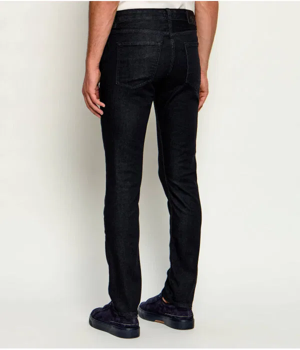 Мужские джинсы Slim Fit H-Delaware_RMW BOSS, черный — фото 4
