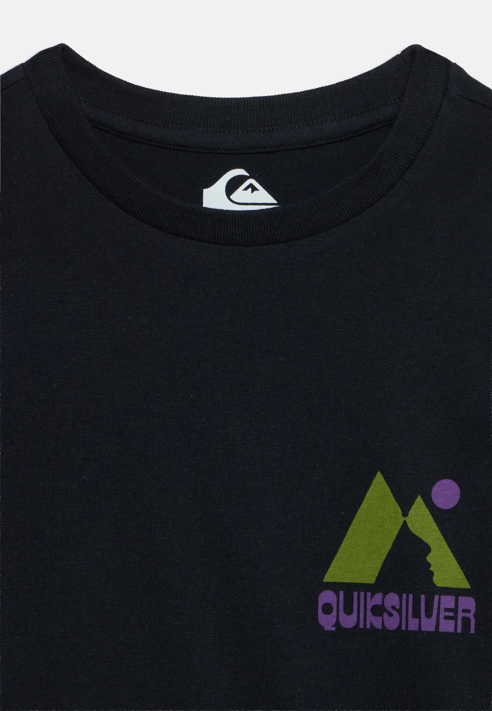 Peak - футболка с принтом Quiksilver, Black — фото 4