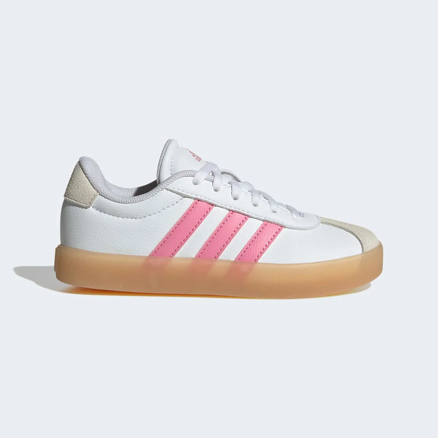 Детские кроссовки из замши Adidas Sportswear, Cloud White/Bliss Pink/Alumina — фото 2