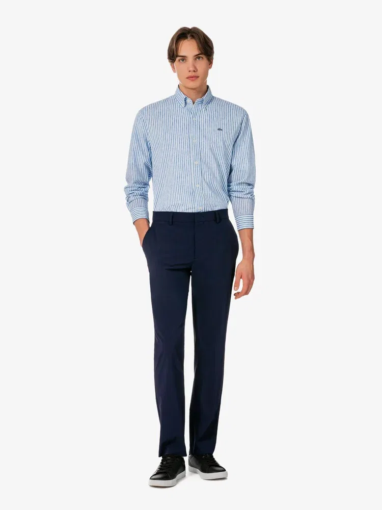 Чиносы из рипстопа LACOSTE, Navy
