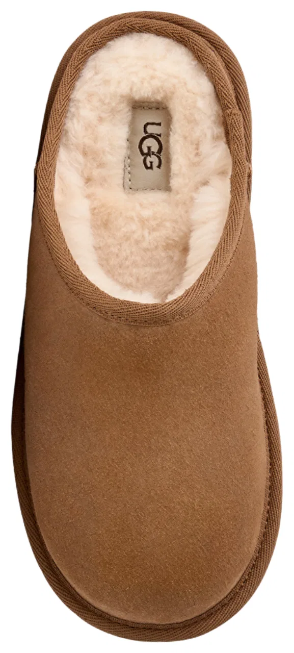 Детские тапочки-слипоны с низким вырезом UGG Classic Slip-On UGG, Chestnut — фото 4