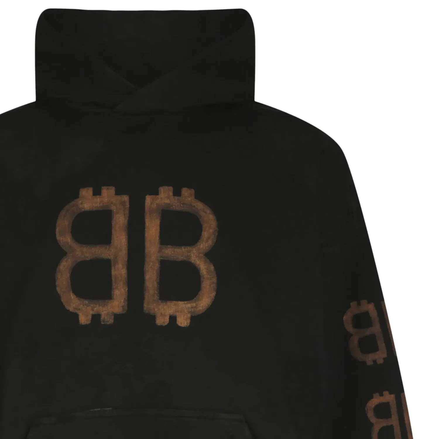 Худи Balenciaga Crypto Medium Fit, черный — фото 3