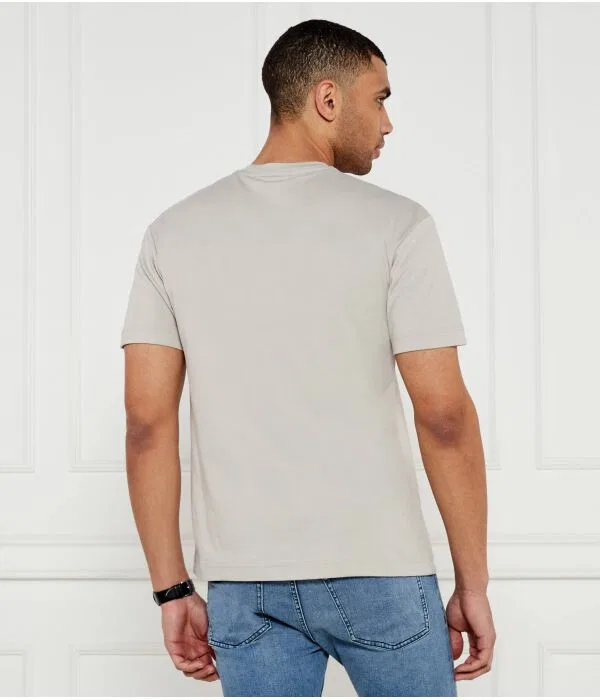 Мужская футболка хлопковая Calvin Klein, бежевый — фото 3