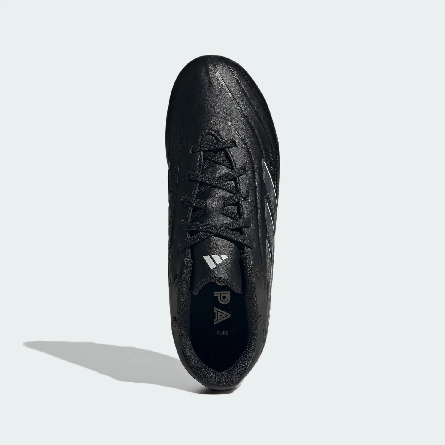 Детские футбольные бутсы с синтетическим верхом Copa Pure II Club FxG Adidas, Core Black Carbon Grey One — фото 3