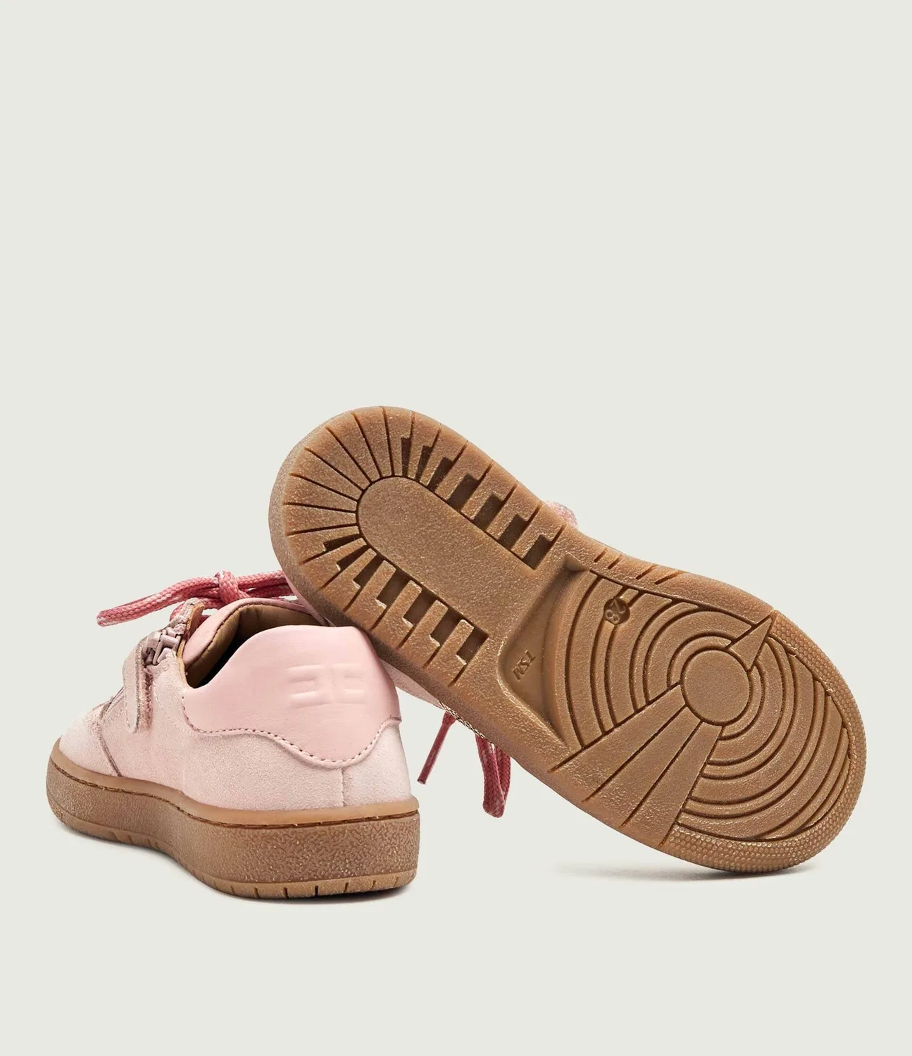 Кроссовки из натуральной кожи Elisabetta Franchi, Rosa — фото 4