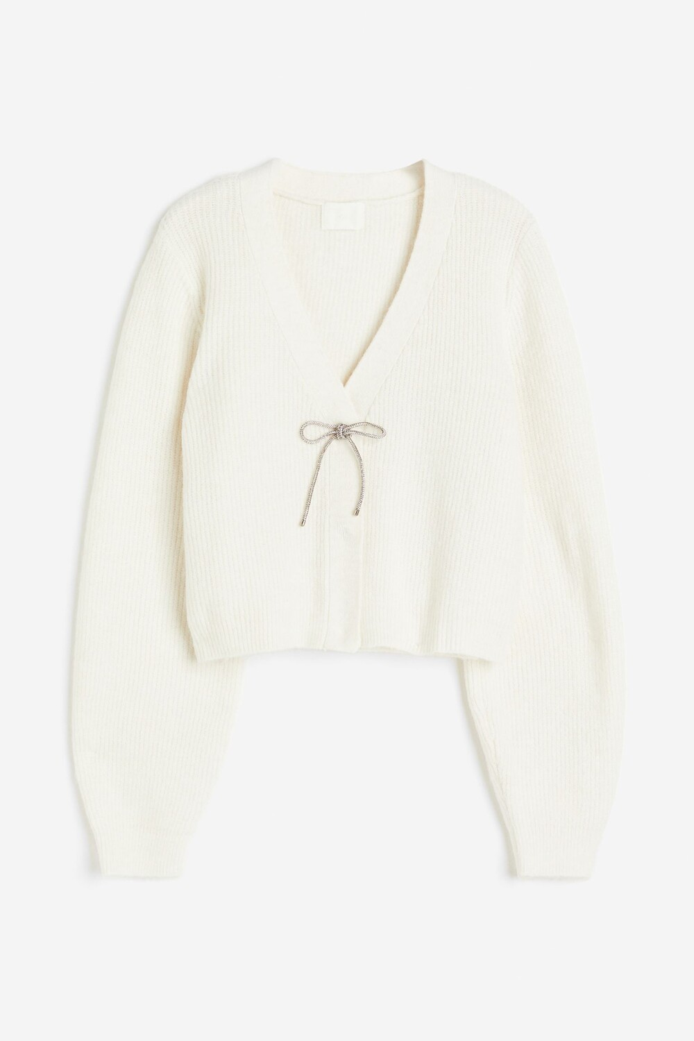 

Кардиган H&M Rhinestone-bow, кремовый, Бежевый, Кардиган H&M Rhinestone-bow, кремовый