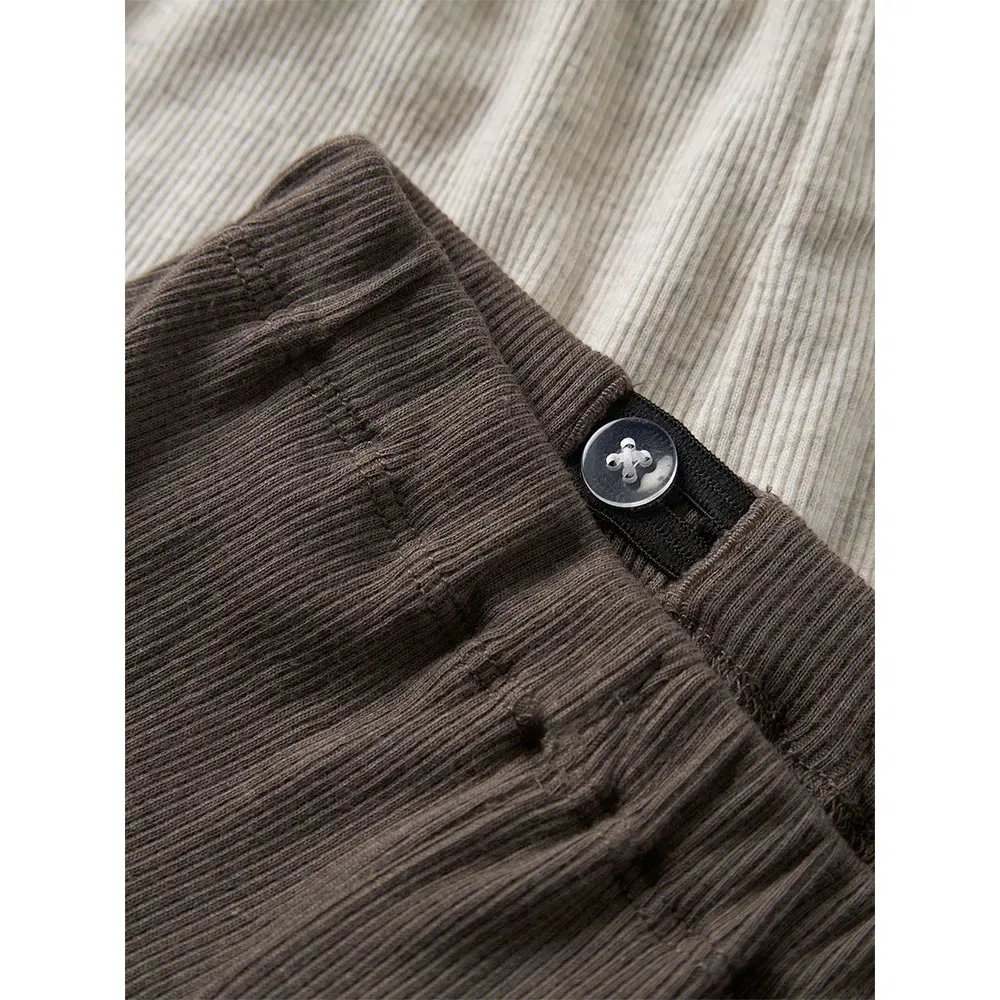 Детские брюки для девочек из рибаны Kab pants 2-Pack Name it, Grey — фото 4