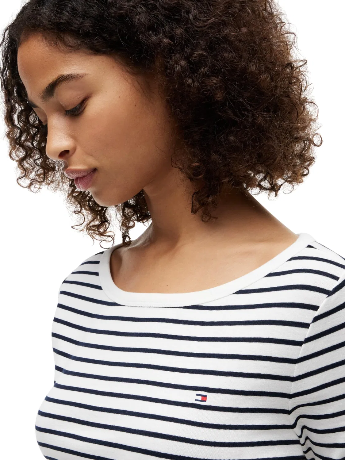 Женская футболка с длинным рукавом Cody Boat-nk Tommy Hilfiger, Blue (Breton Stripe Ecru/Dark Night Navy) — фото 3