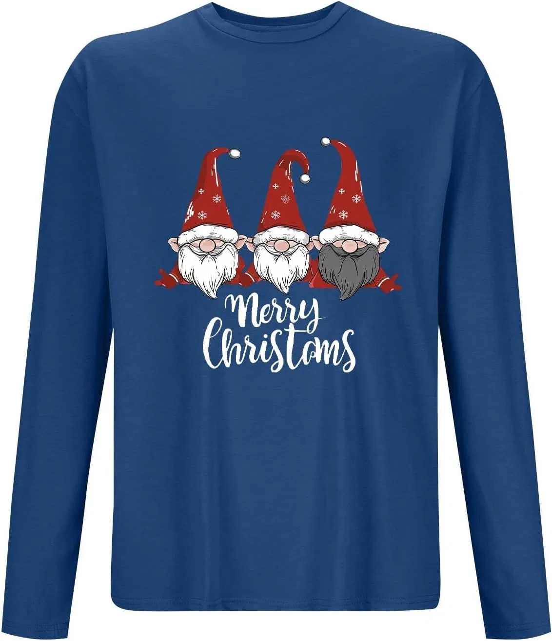Мужская футболка с рождественским принтом Merry Christmas Lounge Shirts, Dark Blue — фото 3