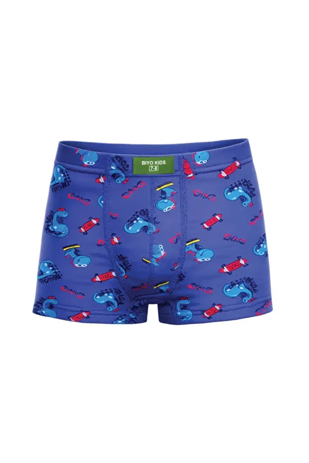 Детские боксеры для мальчиков с принтом 5-pack Dinosaur Patterned Biyokids, Multicolor — фото 4