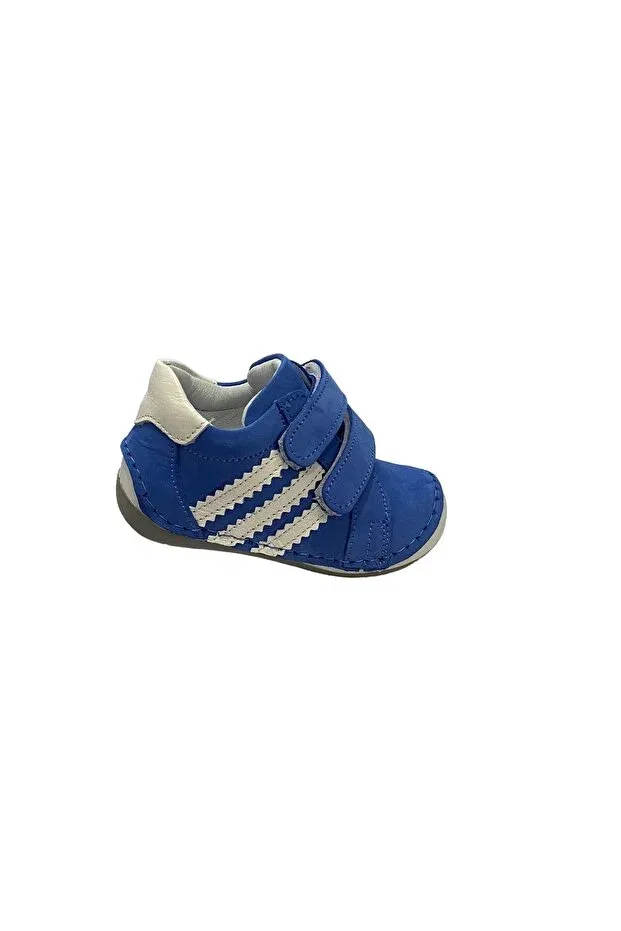 Детская обувь для мальчиков кожаная Pappikids, Blue — фото 3