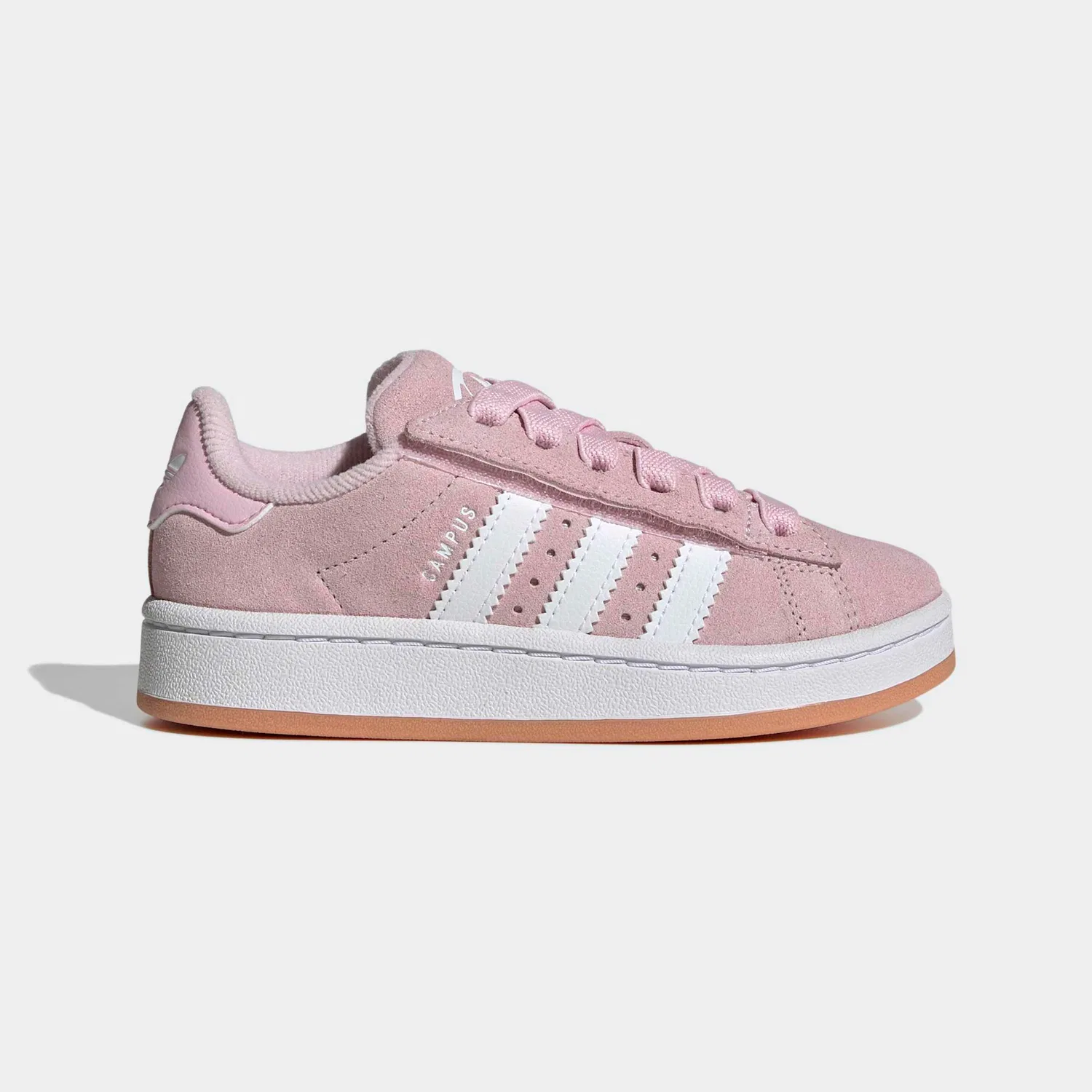 Детские кроссовки с эластичной шнуровкой Adidas Originals, Clear Pink/White/Gum — фото 2