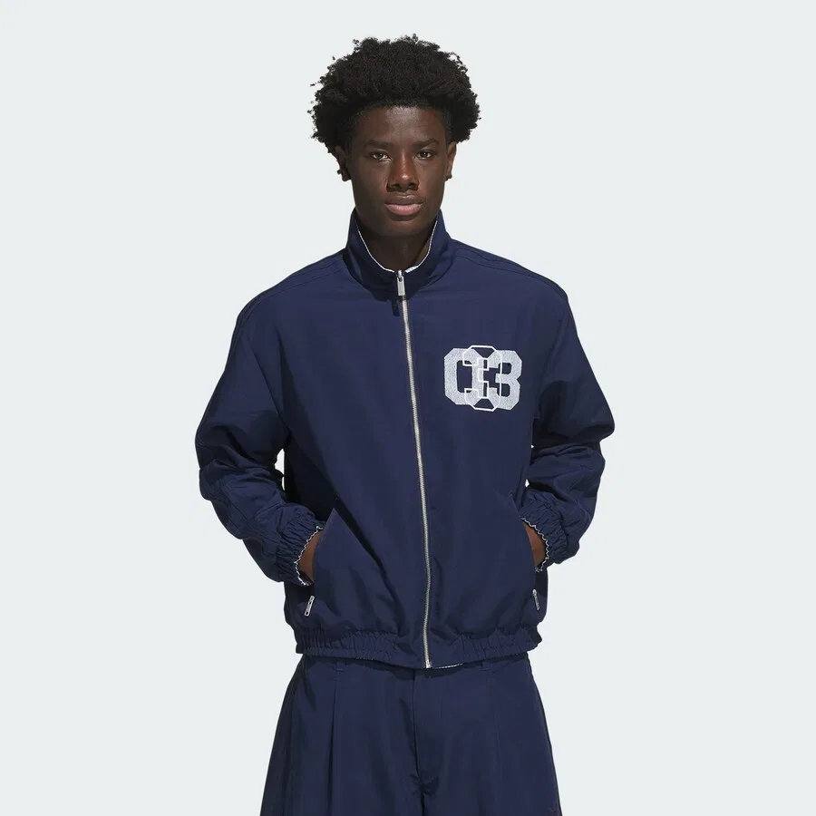 Куртка ADIDAS ORIGINALS Between-Season 'Firebird' в светло-голубом и темно-голубом цветах — фото 2