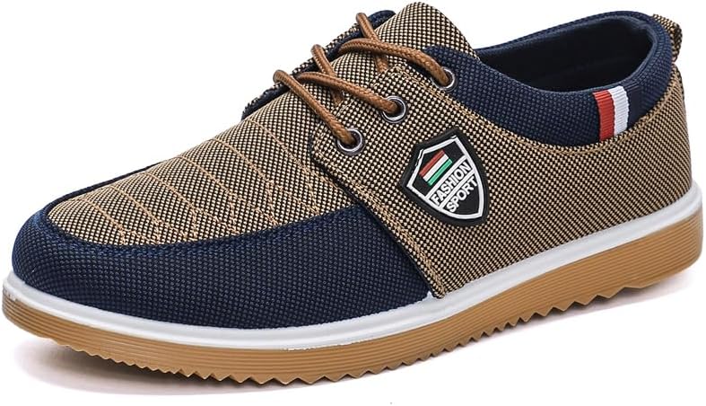 

Мужские кроссовки Hhhchpm повседневные, на шнуровке, из ткани, низкие, для ходьбы, комфортные, легкие лоферы на каждый день, желтый