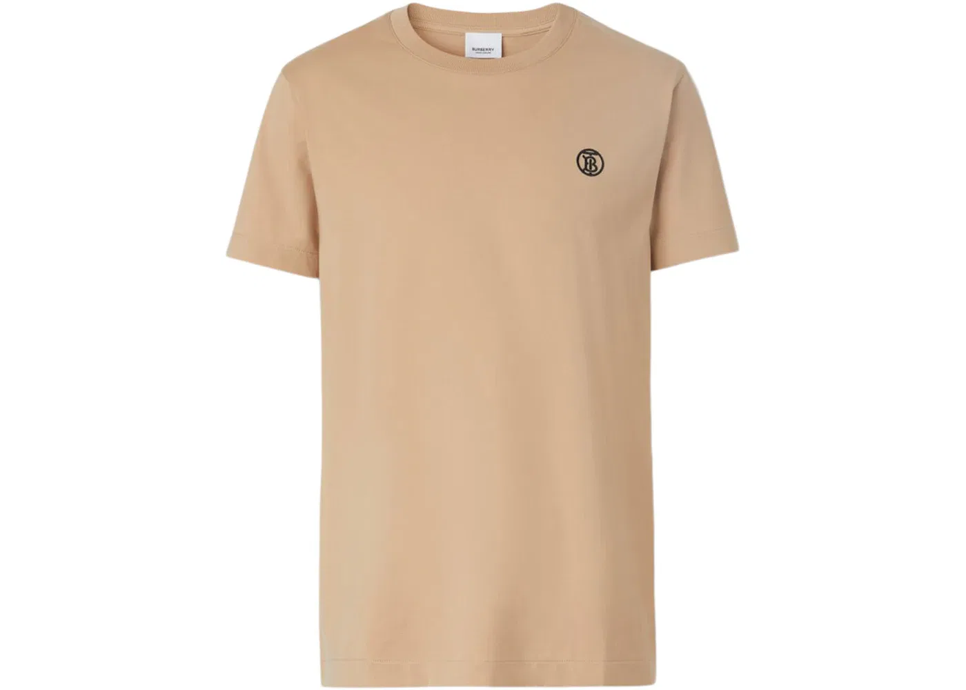 Мужская футболка с принтом Burberry Monogram Motif Cotton T-shirt Burberry, Soft Fawn/Black