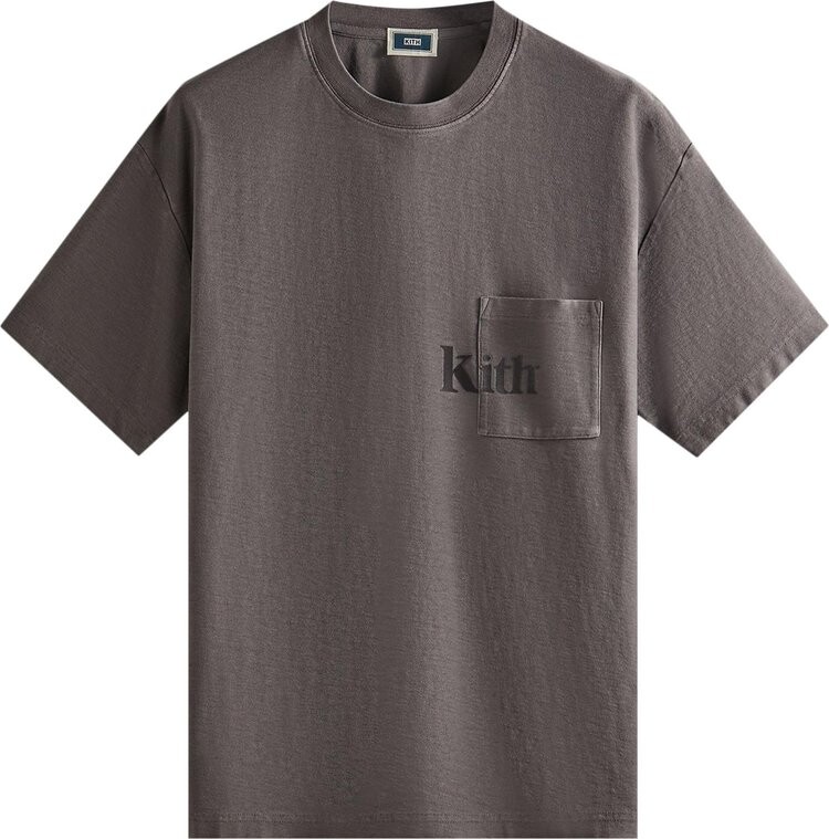 

Футболка Kith Quinn Tee 'Hurricane', серый
