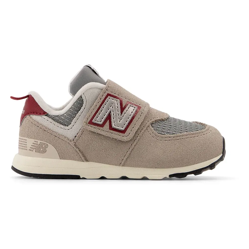 Кроссовки на липучке 574 New Balance, бежевый — фото 3