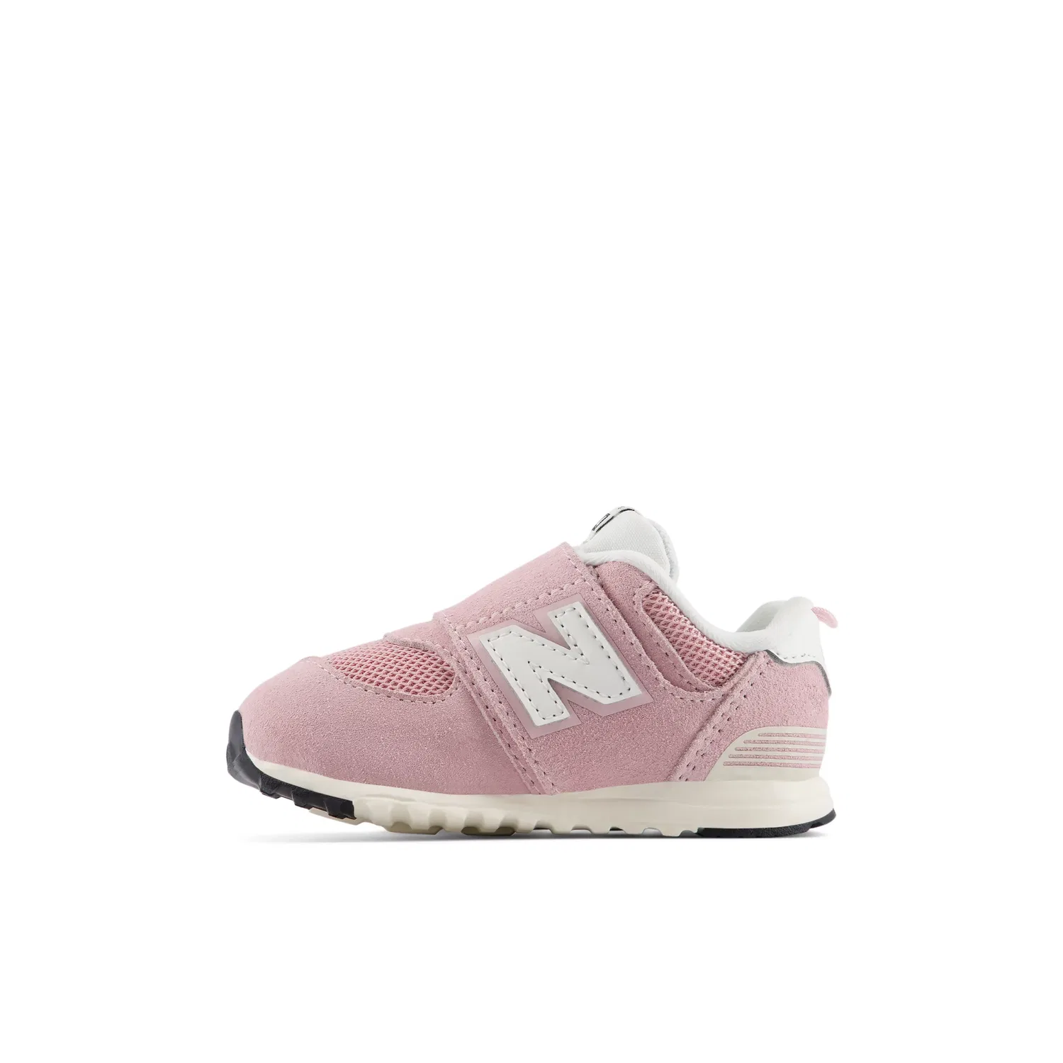 Детские кроссовки для малышей на липучке 574 New Balance, Pink Chalk With Sea Salt — фото 3