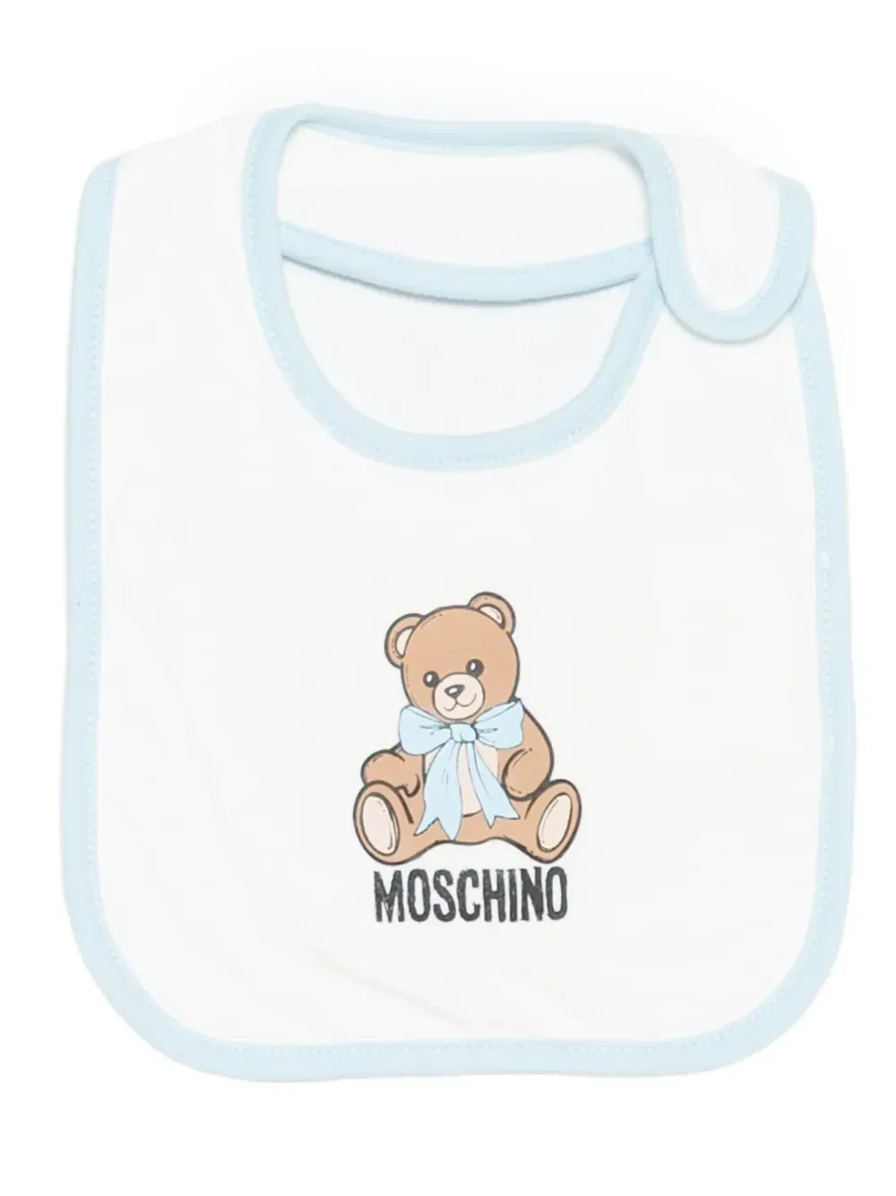 Комплект для новорожденных с принтом-логотипом Moschino Kids, синий — фото 3