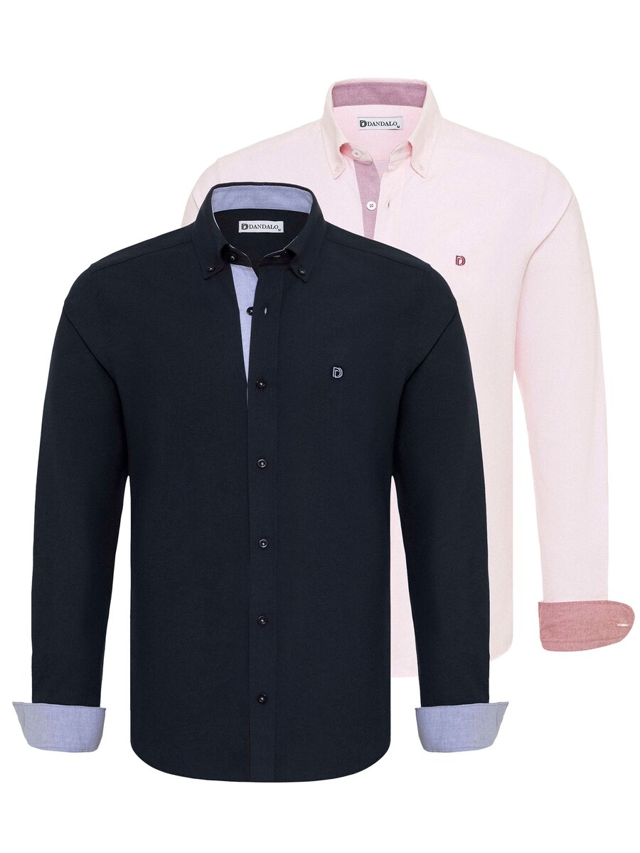 

Повседневная рубашка Dandalo Regular fit Button Up Shirt, цвет blue/pink