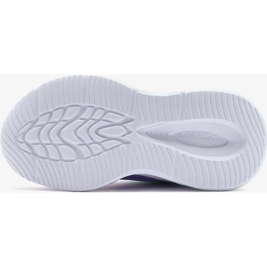 Кроссовки детские с подсветкой Sola Glow - Ombre Deluxe Skechers, Лавандовый/Розовый — фото 4