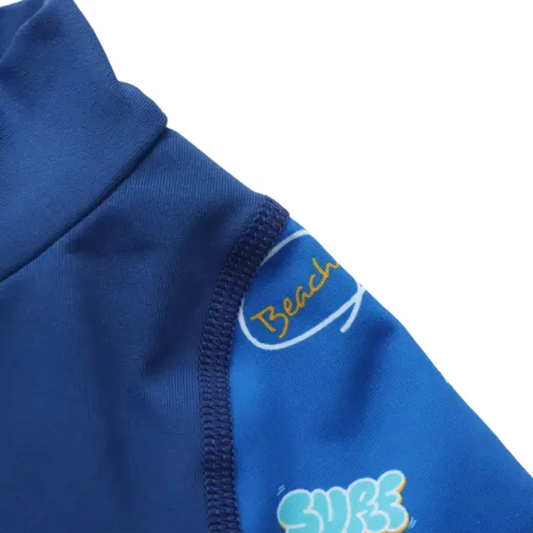 Детская футболка с круглым вырезом DECATHLON, Oxford Blue/Blue/Ice Blue — фото 3