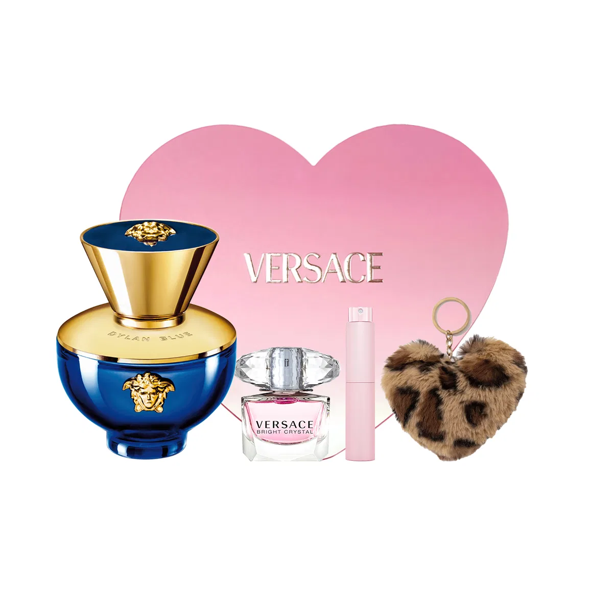 Женский набор парфюмерной воды VERSACE Dylan, 50 мл + 5 мл, Black