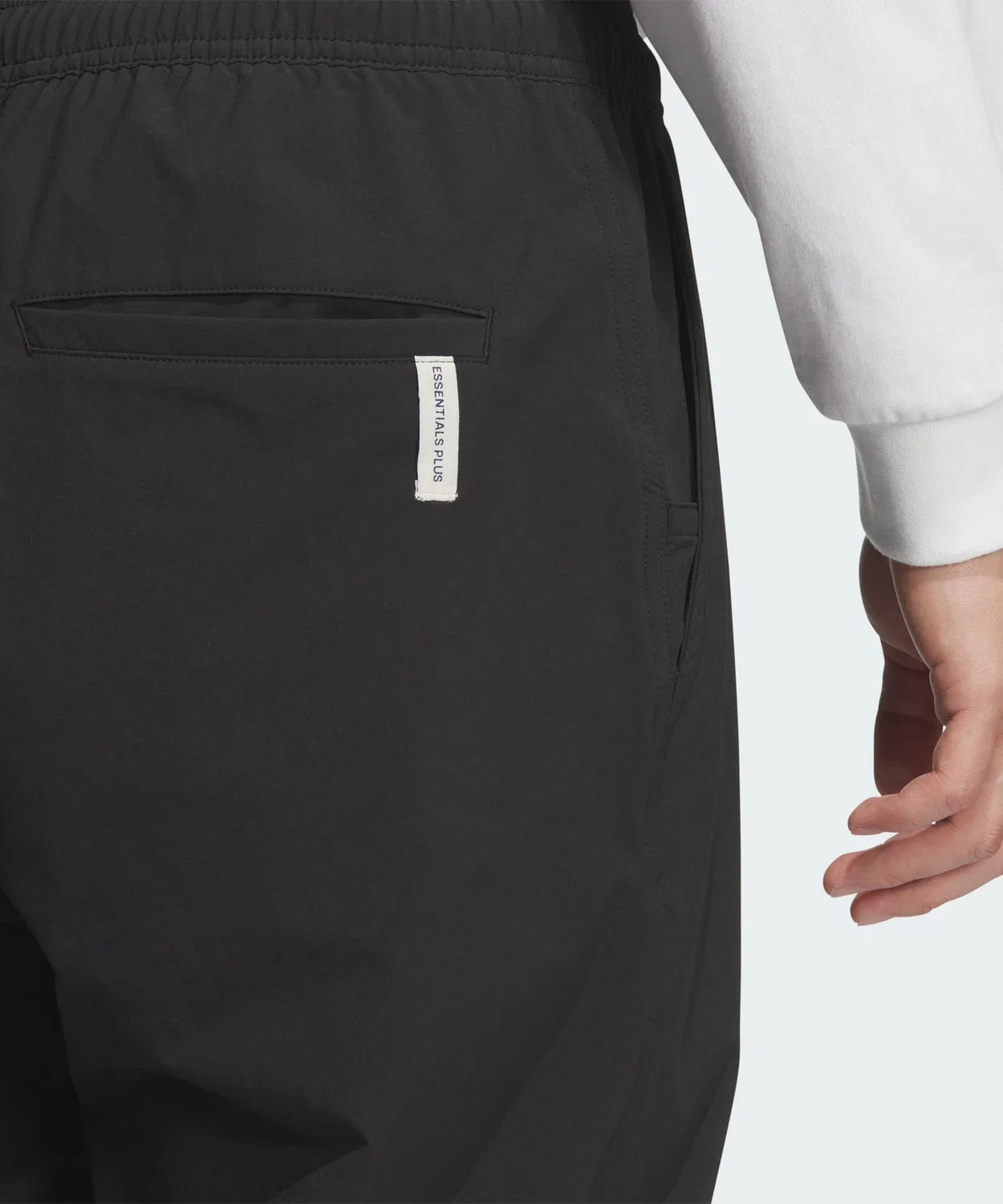 Мужские спортивные джоггеры с принтом Essential Plus Regular Fit Stretch Woven Full Length Jogger Pants, Adidas, Черный — фото 4
