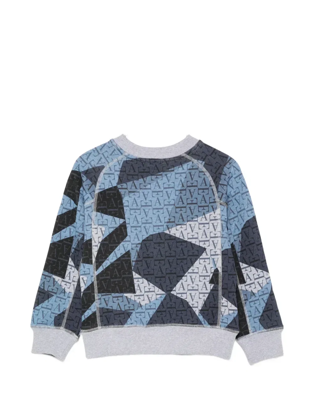 Свитер с длинным рукавом Emporio Armani Kids, синий — фото 2
