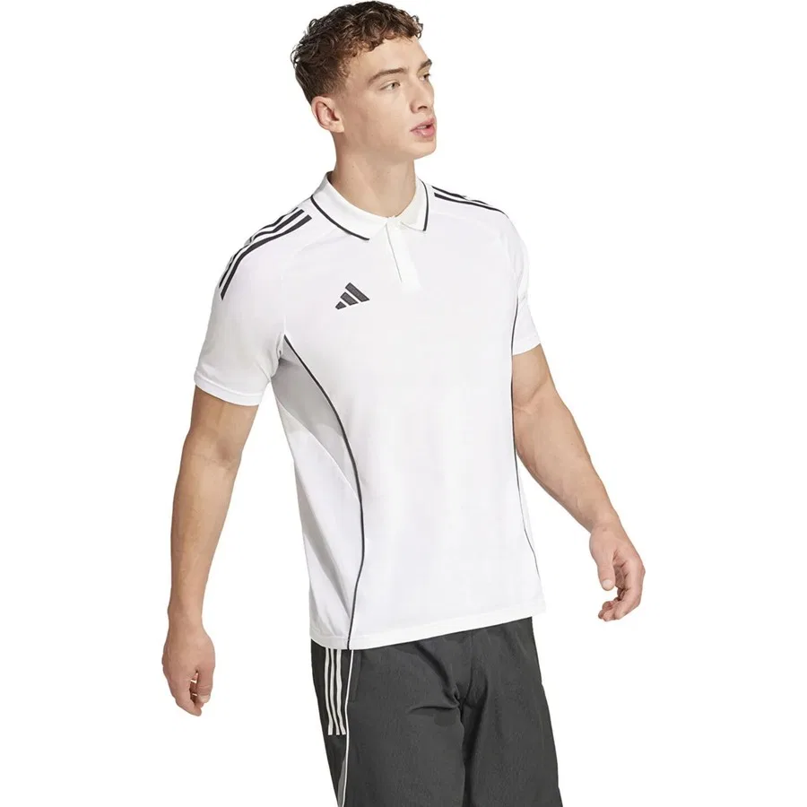 Футболка-поло с коротким рукавом TIRO25C POLO M adidas, Белый — фото 4
