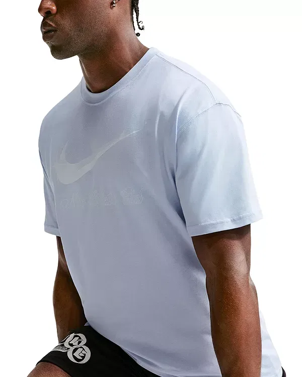 Мужская футболка с принтом Athletic Club Glitz Tee Nike, Hydrogen Blue/White — фото 4