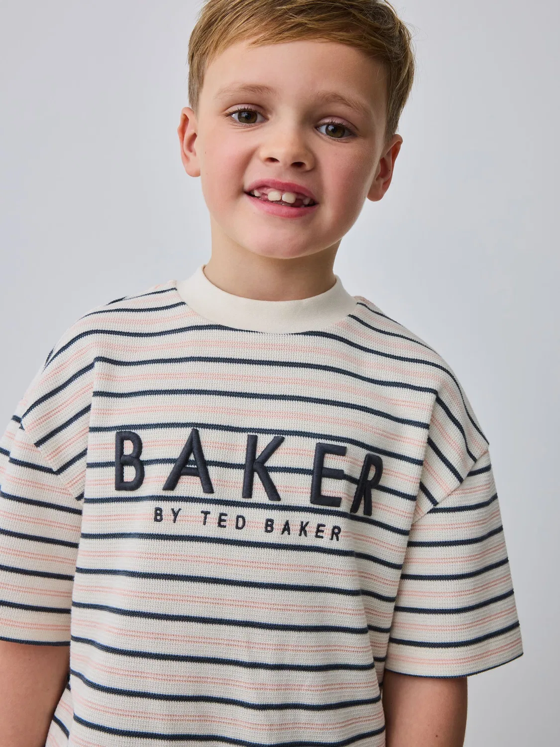 Футболка с полосатым принтом Baker by Ted Baker, камень