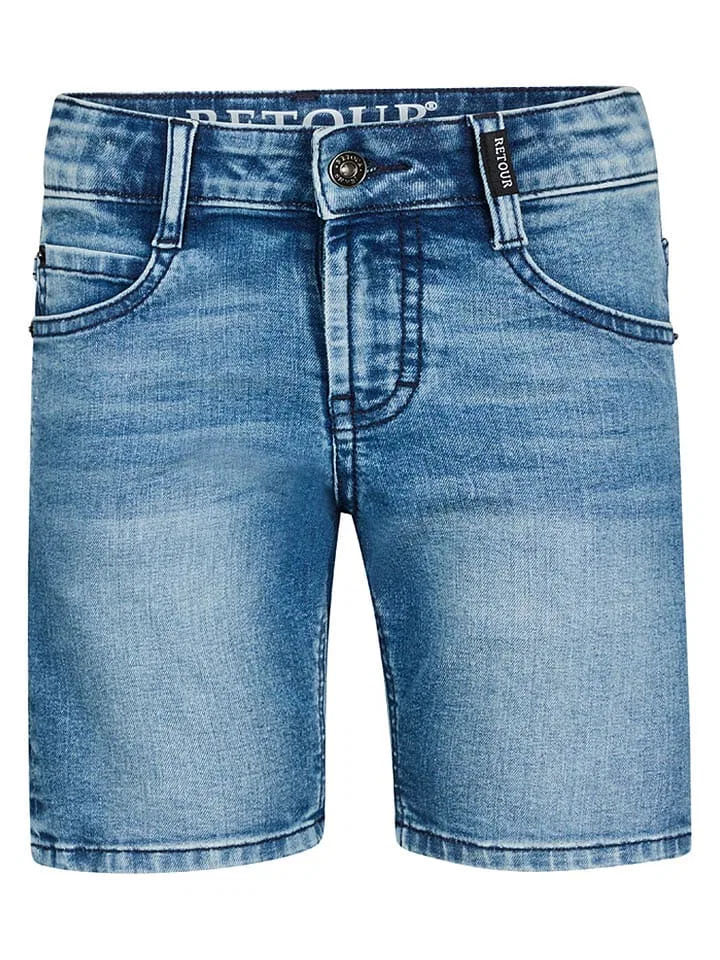 Шорты джинсовые, regular waist Retour, синие