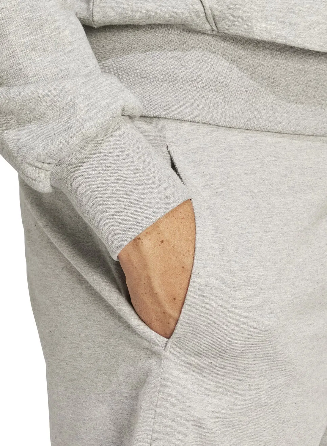 Шорты спортивные с логотипом Essentials Adidas, серый — фото 4