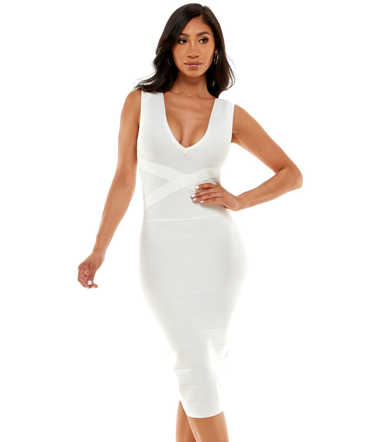 

Платье Bebe, Bandage Midi Dress