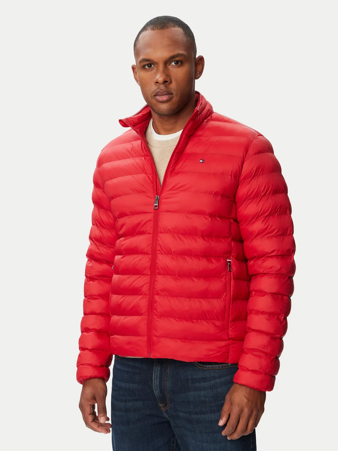 Мужская демисезонная куртка стандартного кроя Tommy Hilfiger, красный