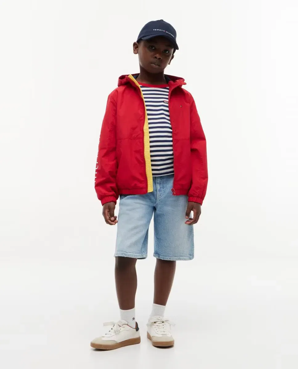 Детское пальто для мальчиков с логотипом Tommy Hilfiger, Red — фото 4