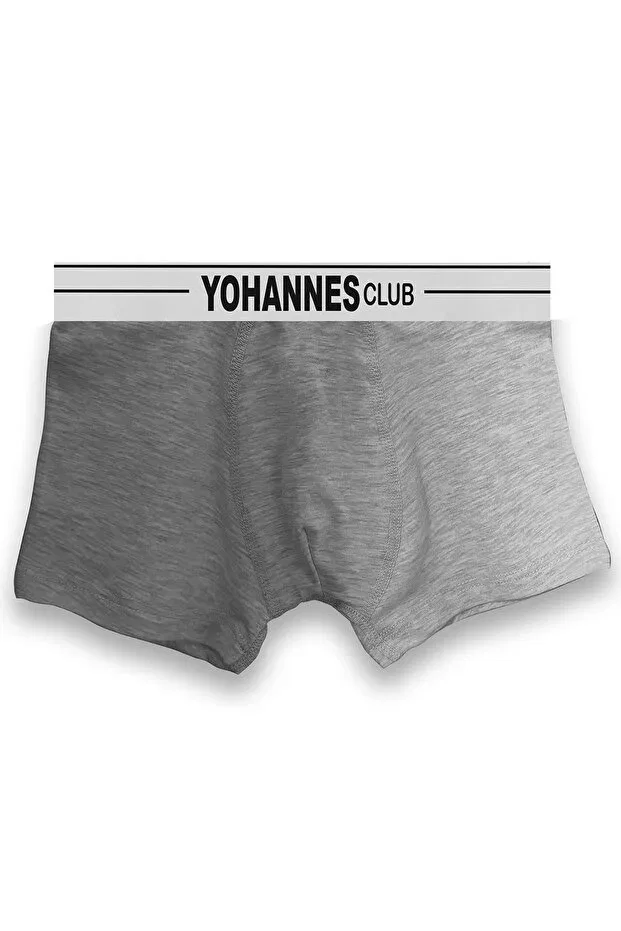 Детские боксеры для мальчиков хлопковые Yohannes Club, Brown Melange Blue Melange Gray Melange — фото 4