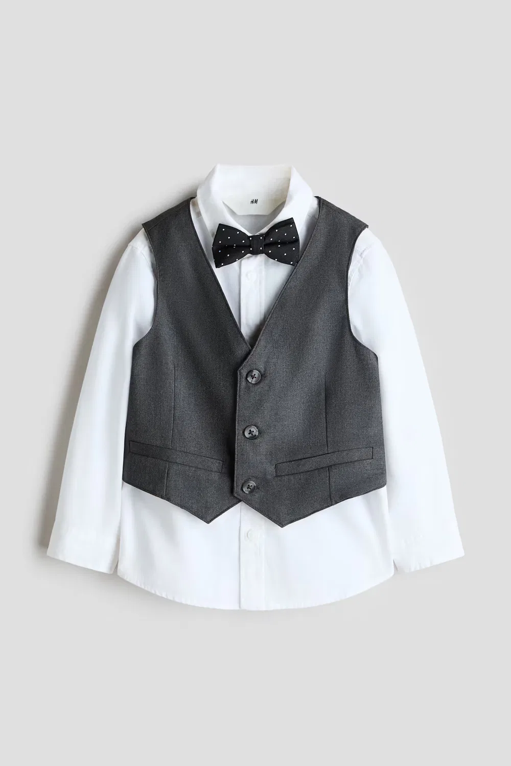 Комплект для выхода в свет из 3 предметов H&M, Dark Grey/White