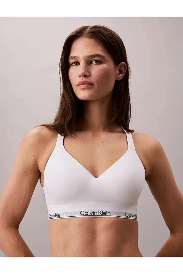 Женские бралетт с V-образным вырезом Calvin Klein, White