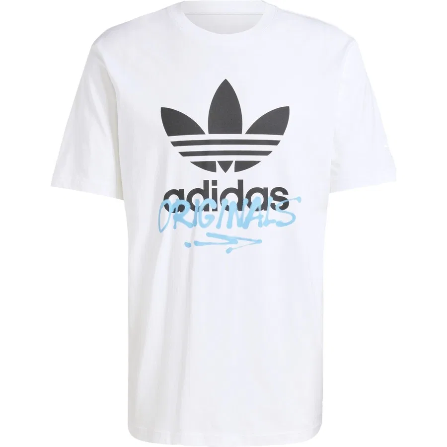 Футболка с принтом Training Supply Street Tee adidas Originals, Белый