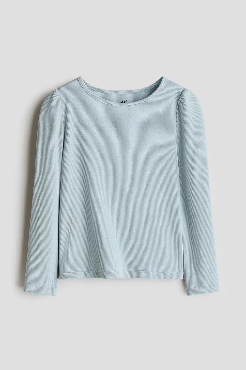 Рубашка из ребристого хлопка H&M, Helles Matttürkis