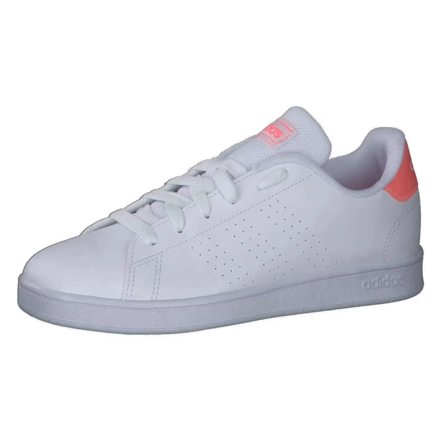 Детские кроссовки с перфорацией Advantage K Adidas, Cloud White Cloud White Acid Red