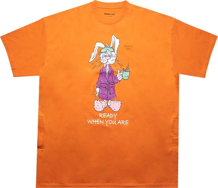 

Футболка Martine Rose Bunny Oversized T-Shirt 'Orange', оранжевый