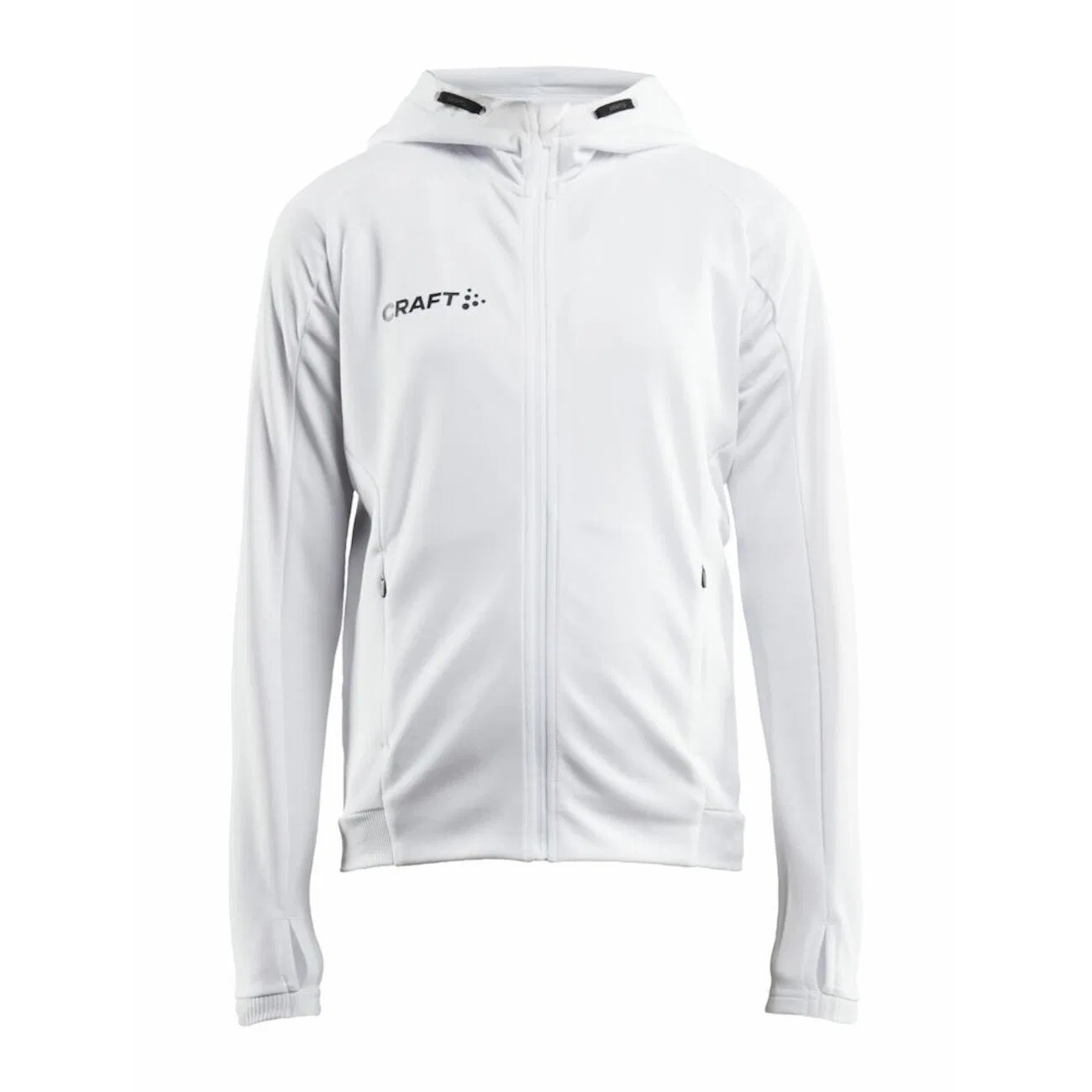 Детская тренировочная куртка с капюшоном Evolve Hood Jacket Craft, Weiss