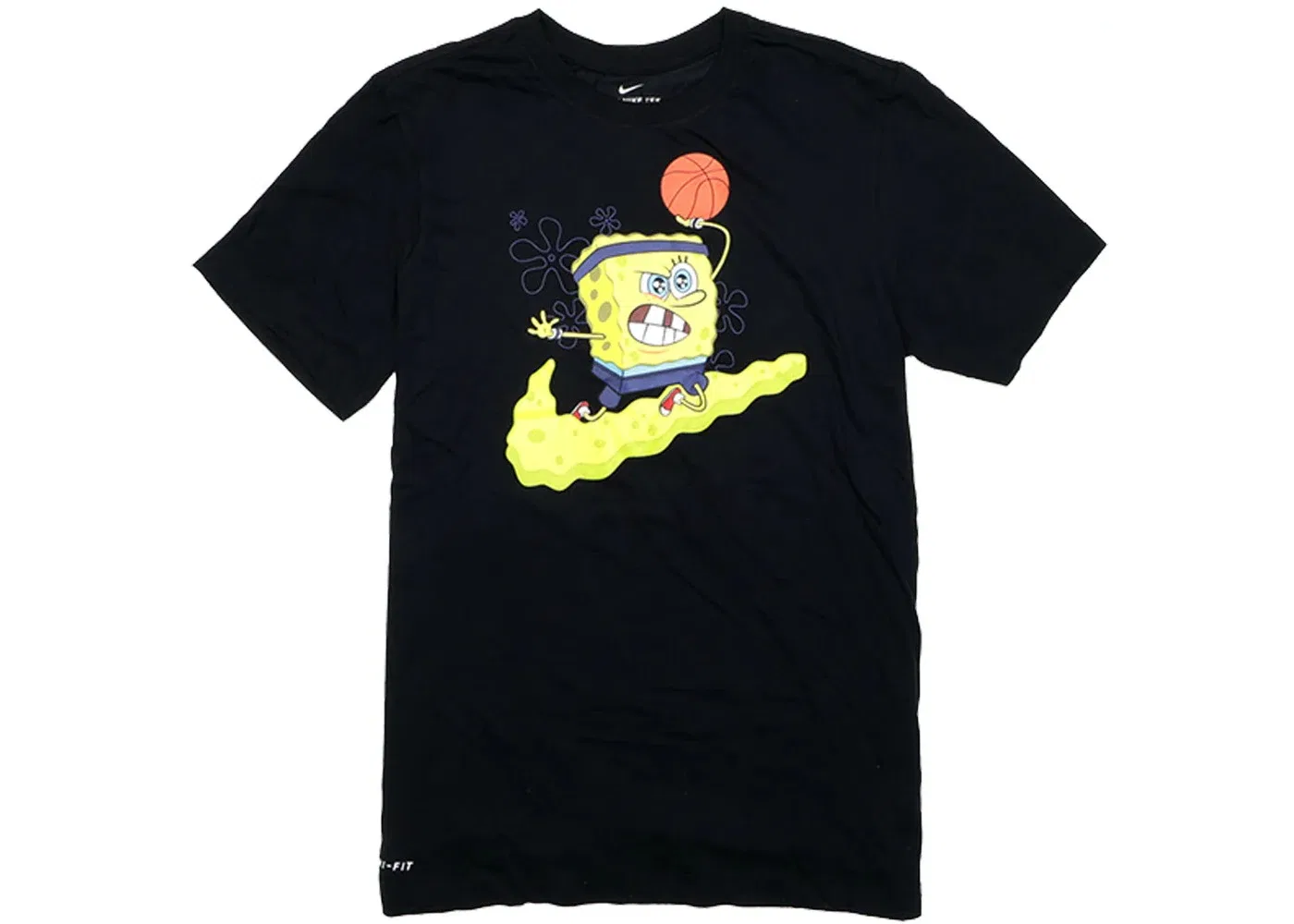 Детская футболка с принтом Kyrie x Spongebob Dri-Fit Tee Nike, Black