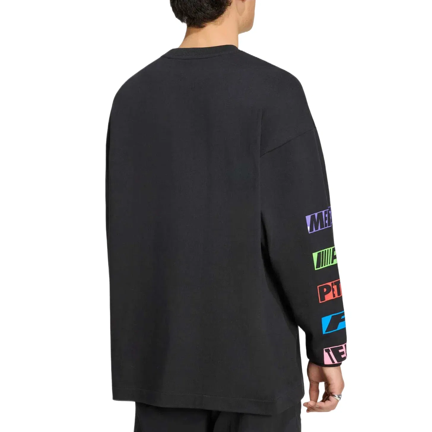 Мужская футболка с длинным рукавом Adidas x Mercedes-AMG Petronas Formula 1 Team Light On Long Sleeve Tee, черный — фото 3